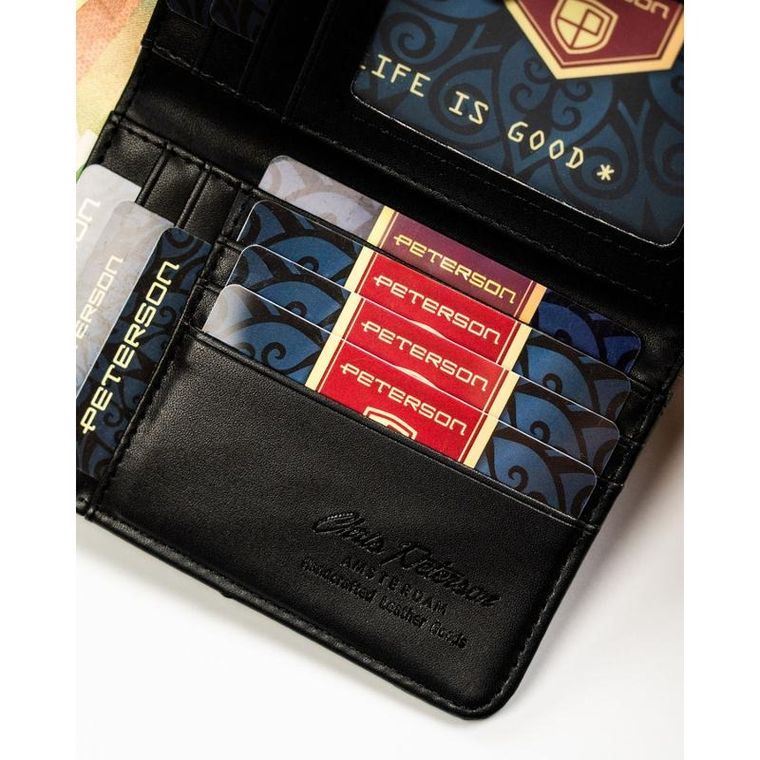 Portfel, szary, skóra ekologiczna, Peterson