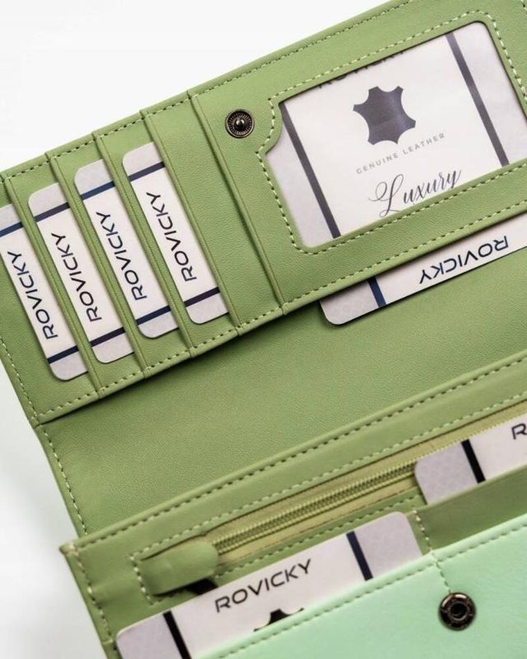 Portfel, turkusowy, skóra ekologiczna, Cavaldi