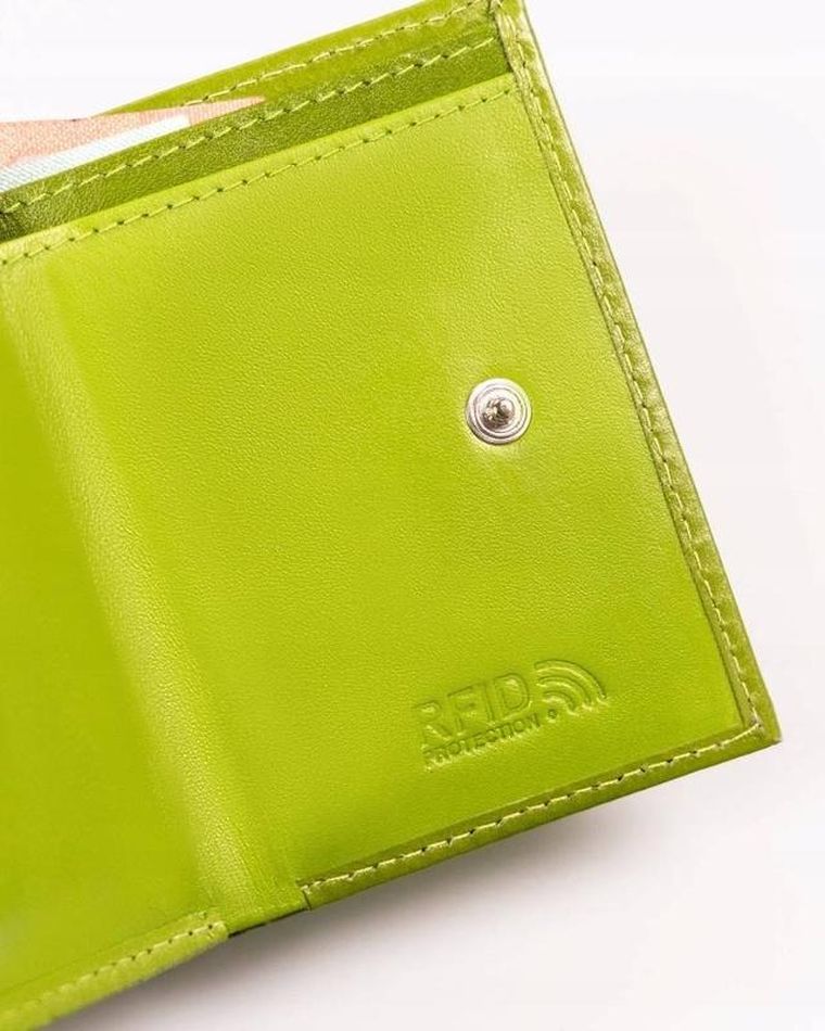 Portfel, zielony, skórzany, Peterson