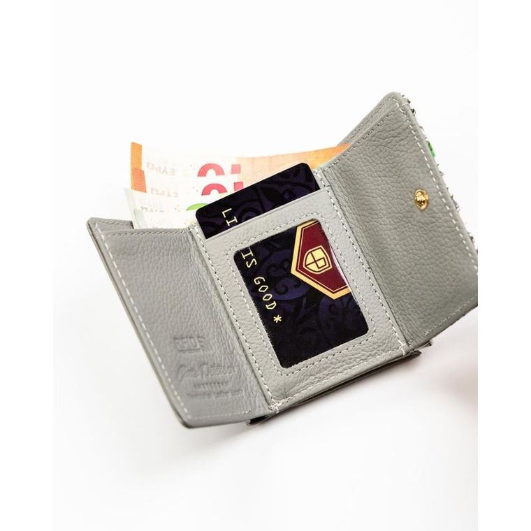 Portfel, zielony, skórzany, Peterson