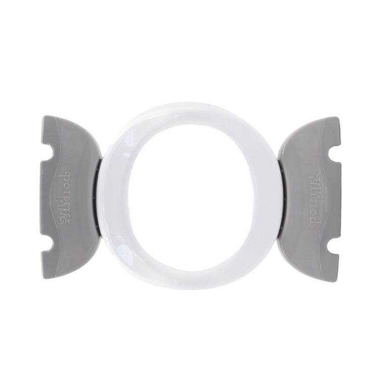 Potette Plus, nocnik dla dziecka i nakładka na toaletę, biało-szary