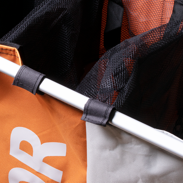 Potrójny kosz na bieliznę, biały