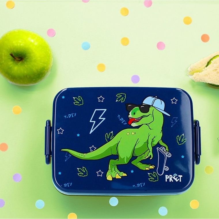 Pret, Dino, lunchbox z przegródką, navy, T-Rex