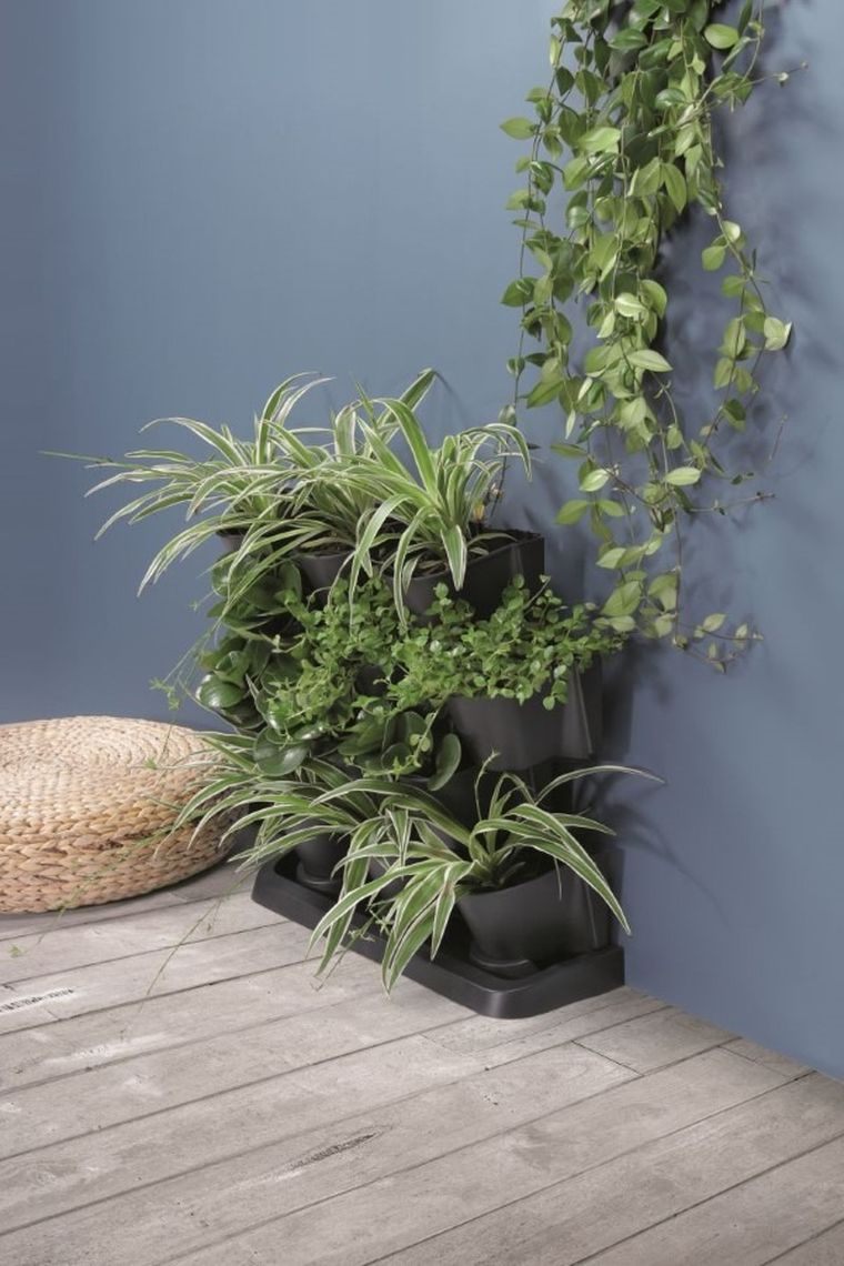 Prosperplast, kwietnik ogród wertykalny stojący, antracyt