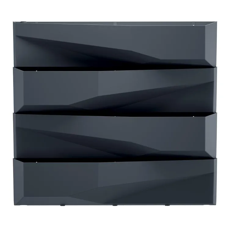 Prosperplast, kwietnik wertykalny, antracytowy, 4 elementy