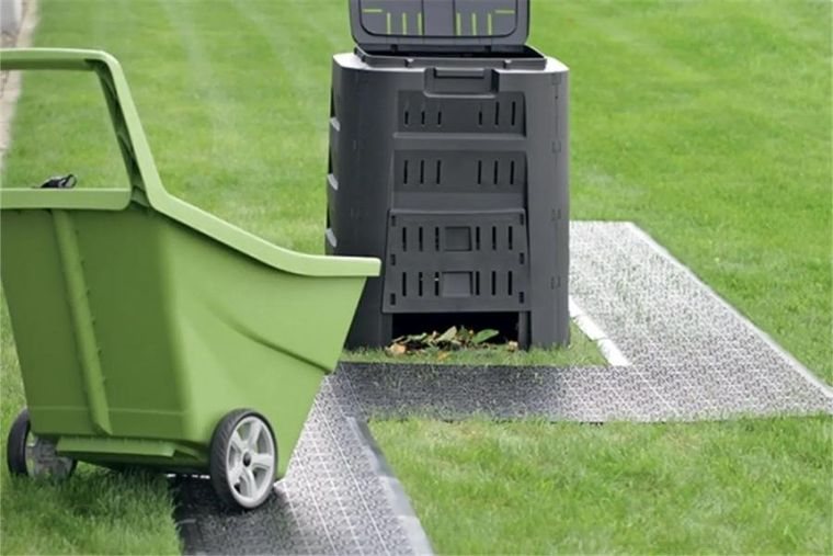 Prosperplast, Mosaic, kratka chodnikowa ażurowa, czarna, 1 szt.