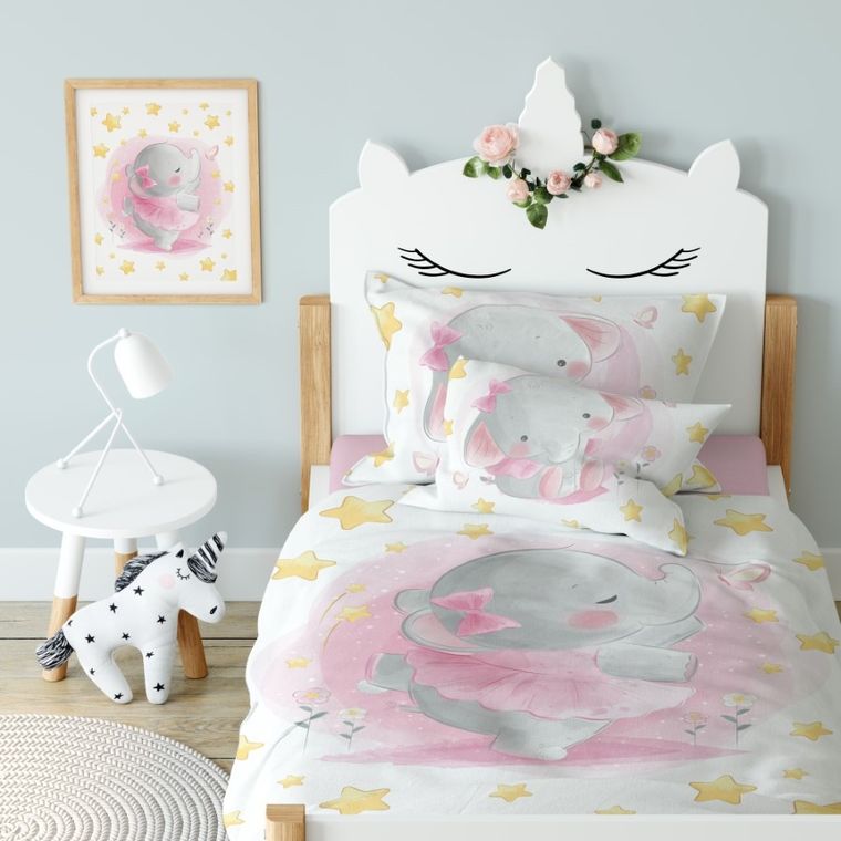 Przytulaki, Słoniczka, 2-częściowy komplet pościeli, 100-135 cm