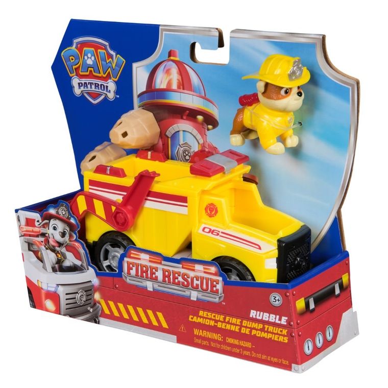 Psi Patrol, Fire Rescue, Rubble, pojazd z figurką
