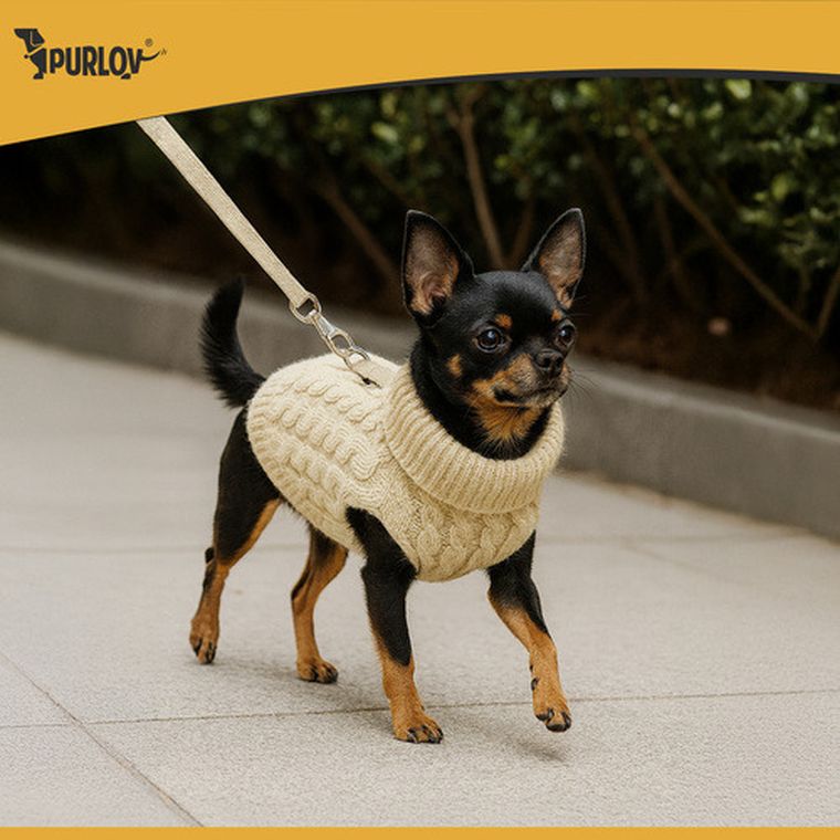 Purlov, ubranko dla psa lub kota, rozmiar S, beżowe, 26216