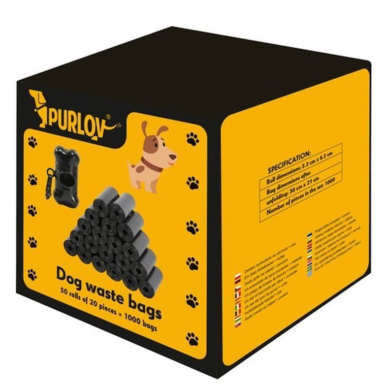 Purlov, zestaw woreczków na odchody + etui