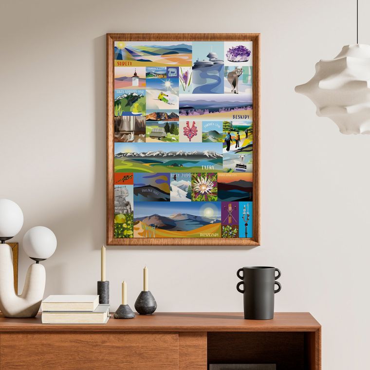 Puzzlove, CzuCzu, Polskie góry, puzzle, 1000 elementów