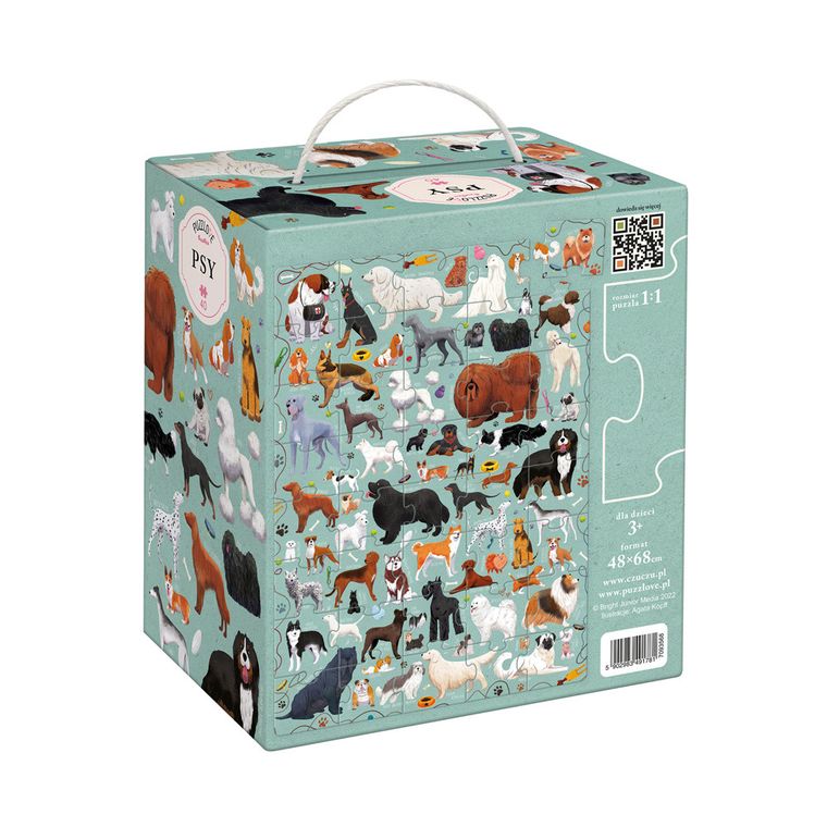 Puzzlove, CzuCzu, Psy, puzzle, 40 elementów