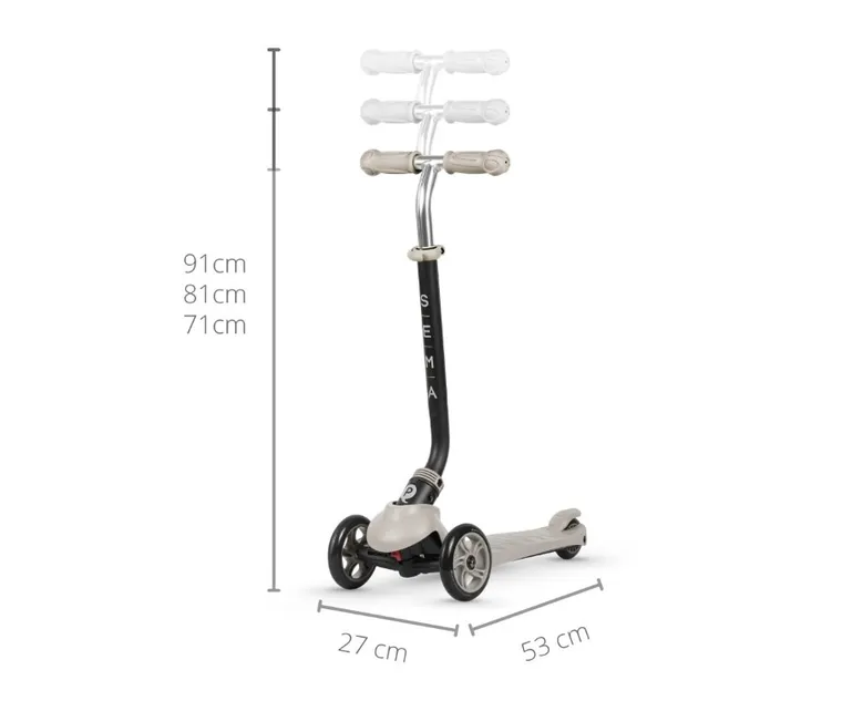 Qplay, Sema, hulajnoga 3w1, beżowa