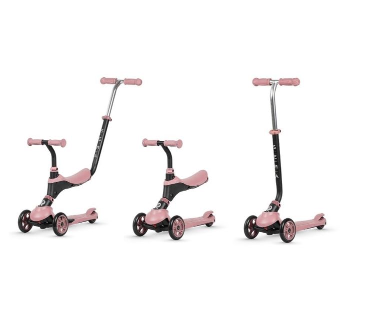 Qplay, Sema, hulajnoga 3w1, różowa