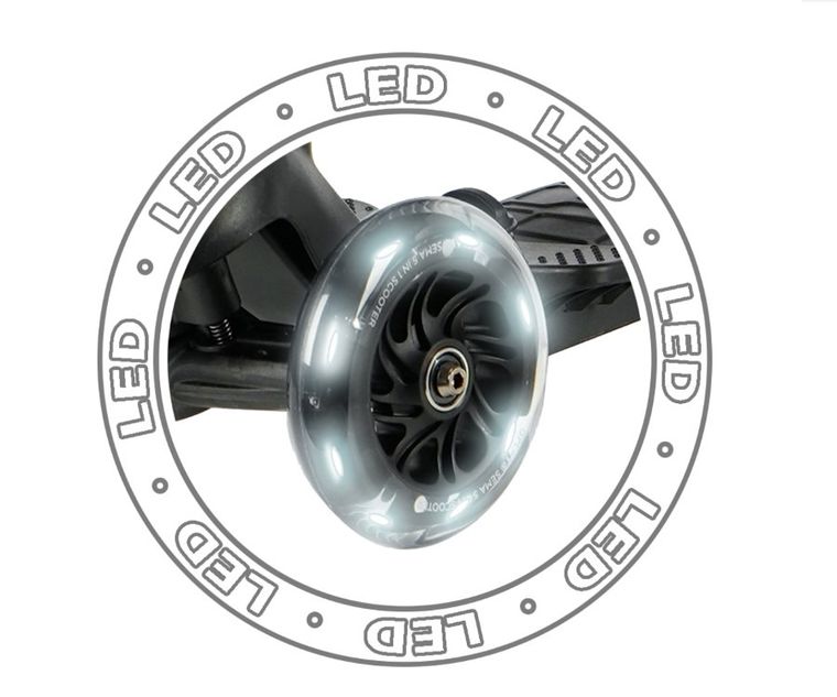 Qplay, Sema Pro, hulajnoga 3w1, Black