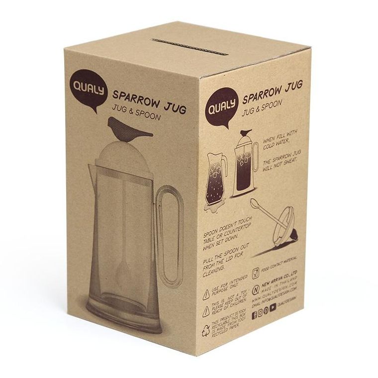 Qualy, Sparrow, dzbanek, 10301-WH-BK