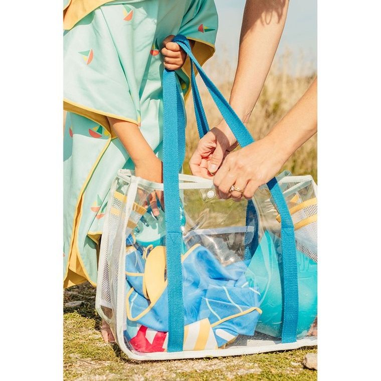 Quut, zestaw zabawek plażowych w torbie z siateczkowym dnem, Ocean