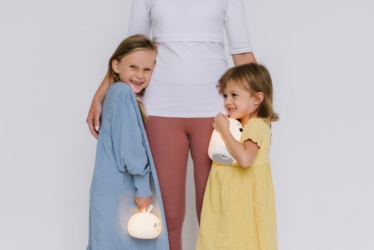 Rabbit & Friends, Królik Słodziak, lampka silikonowa, biała