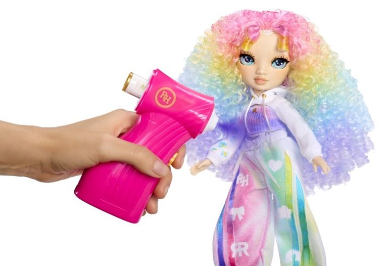 Rainbow High, Air Brush & Create, lalka modowa, Green Eyes