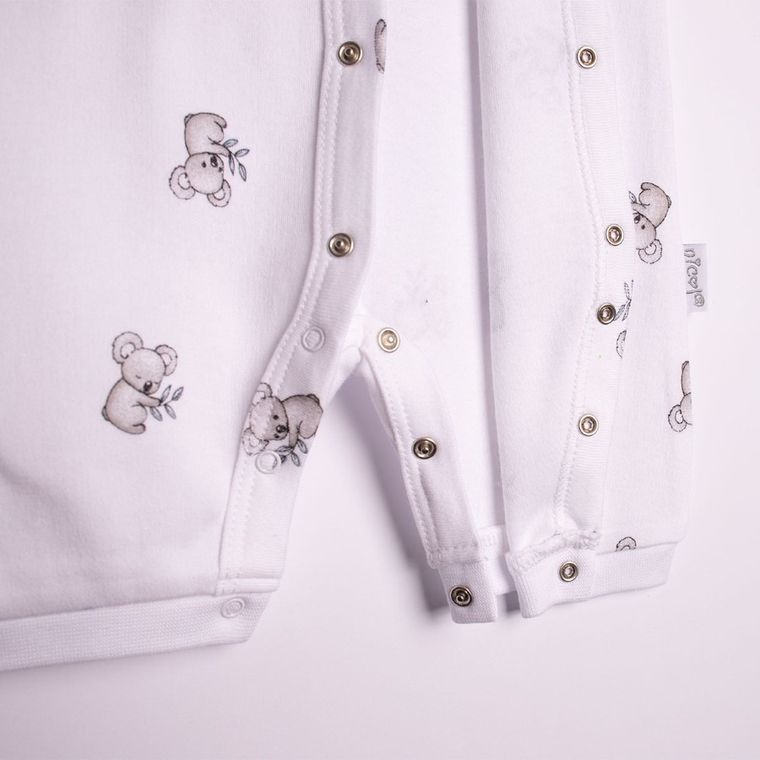 Rampers chłopięcy, biały, Nicol