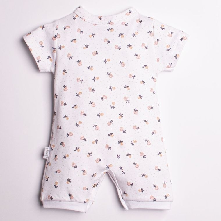 Rampers dziewczęcy, biały, Nicol