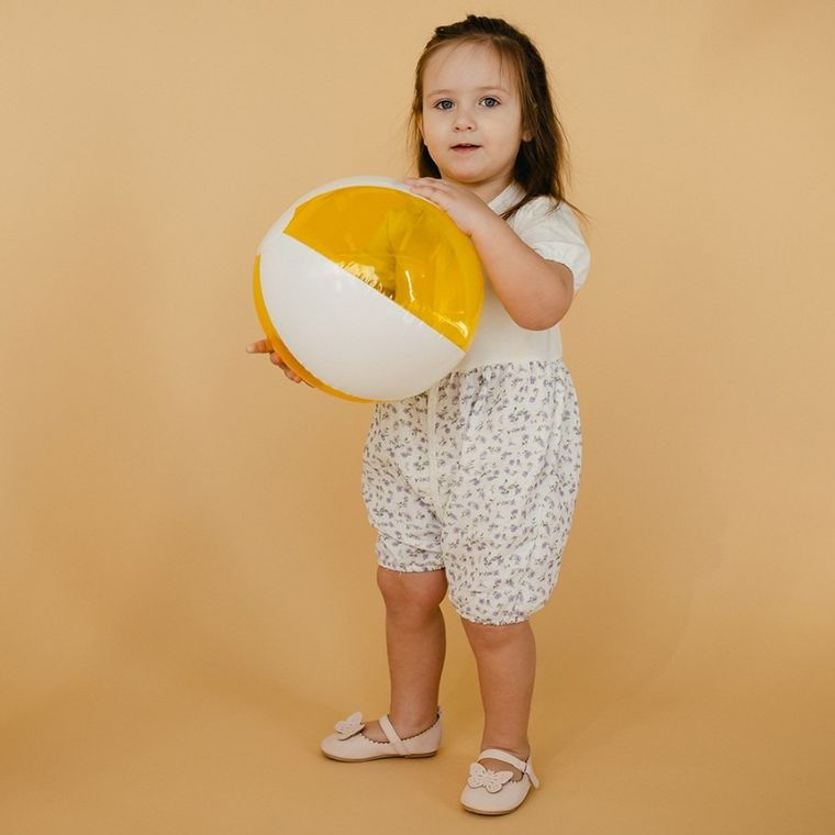 Rampers dziewczęcy, ecru, Eevi