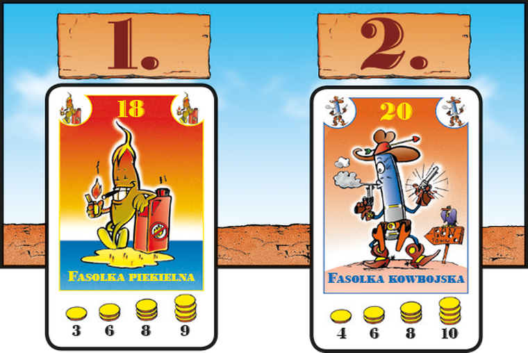 Rebel, Fasolki, gra karciana