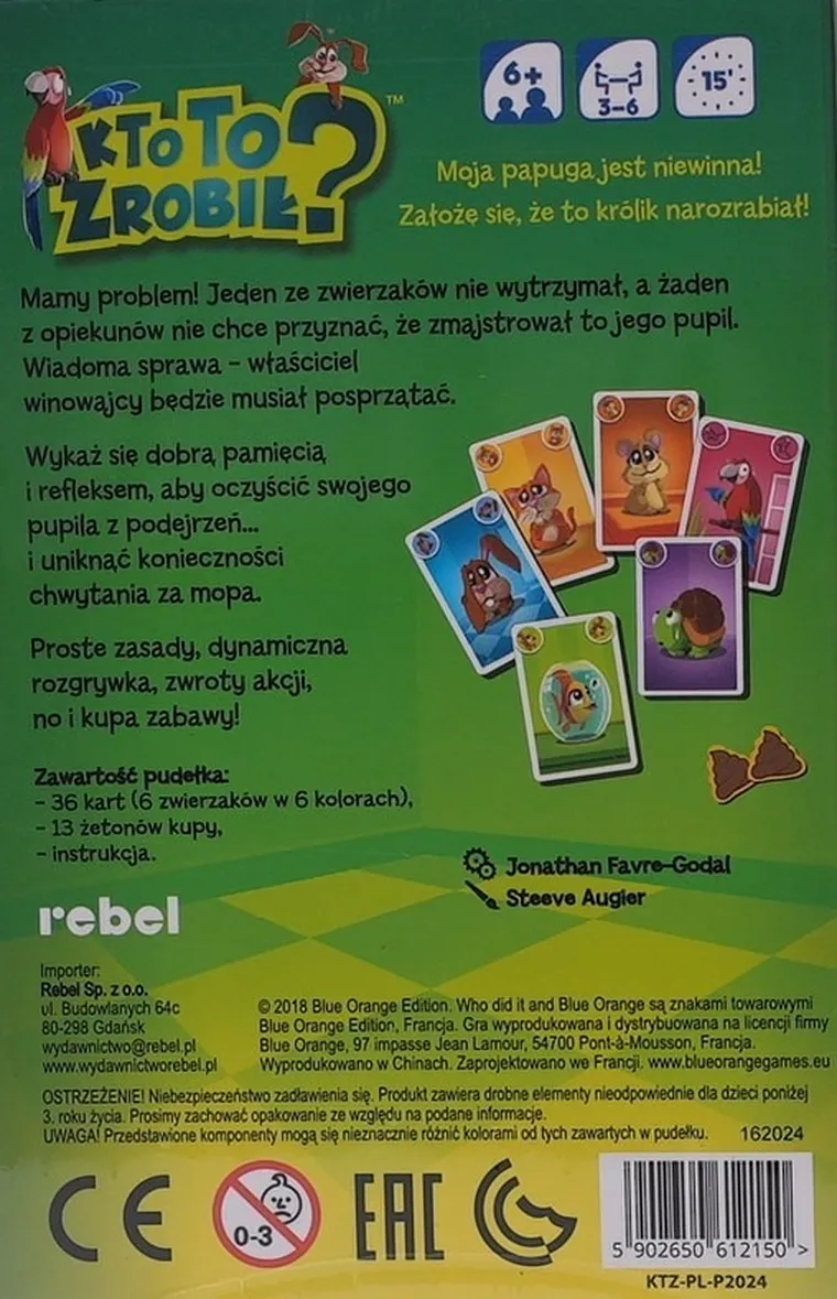 Rebel, Kto to zrobił? gra karciana