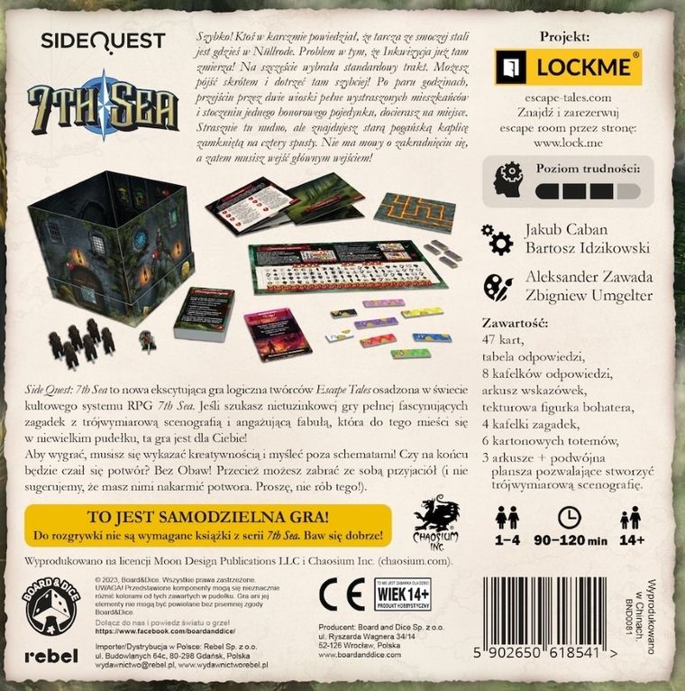 Rebel, SideQuest: 7th Sea, gra strategiczna