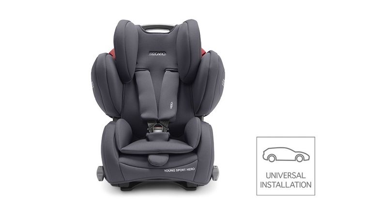 Recaro, Young Sport Hero, fotelik samochodowy, 9-36 kg, deep black