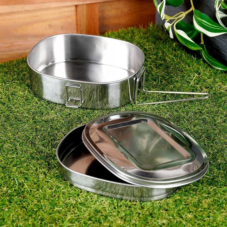 RedCliffs, menażka obiadowa stalowa, 350 / 900 ml, 2 elelemty