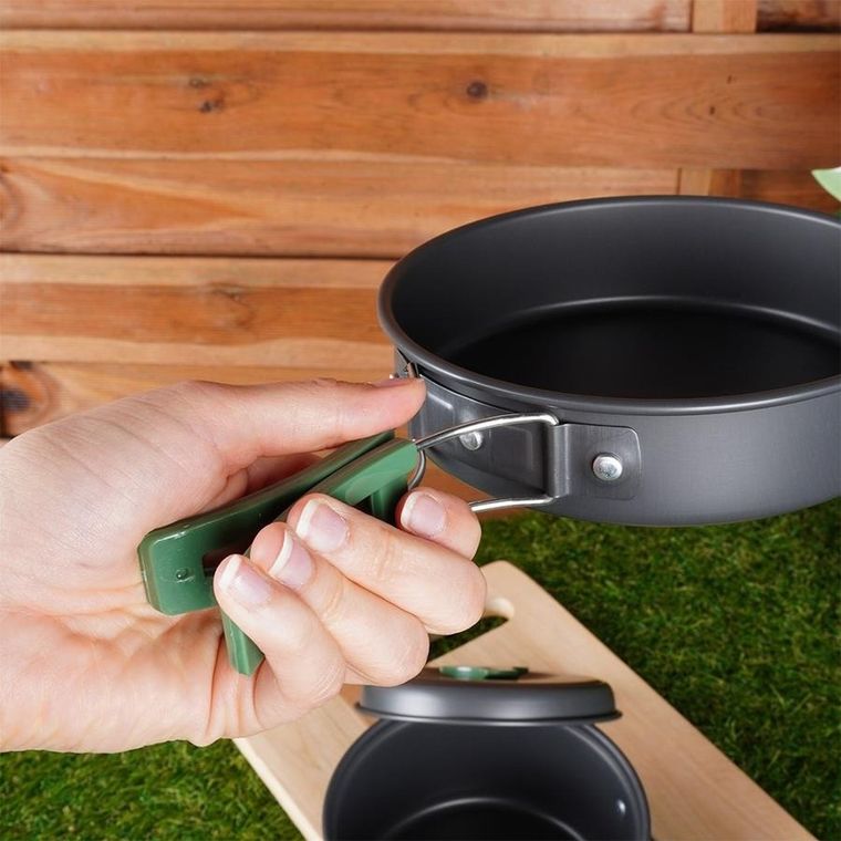 RedCliffs, naczynia turystyczne aluminiowe, 750 / 900 ml / 1.65 l, 3 elementy