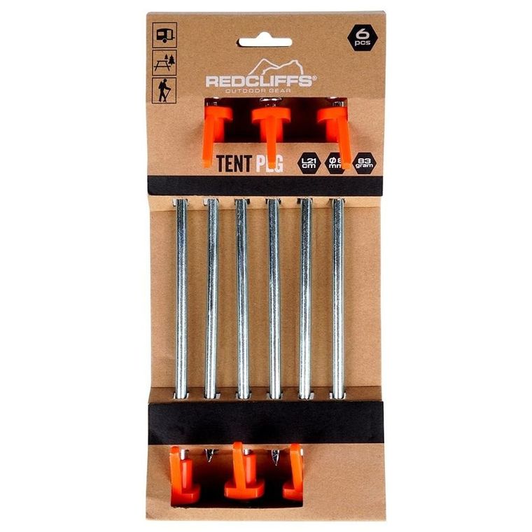 RedCliffs, śledzie do namiotu, 21 cm, 6 szt.