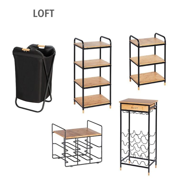 Regał czteropoziomowy, Loft