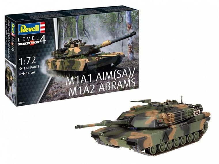 Revell, M1A2 Abrams, model do składania, 1:72
