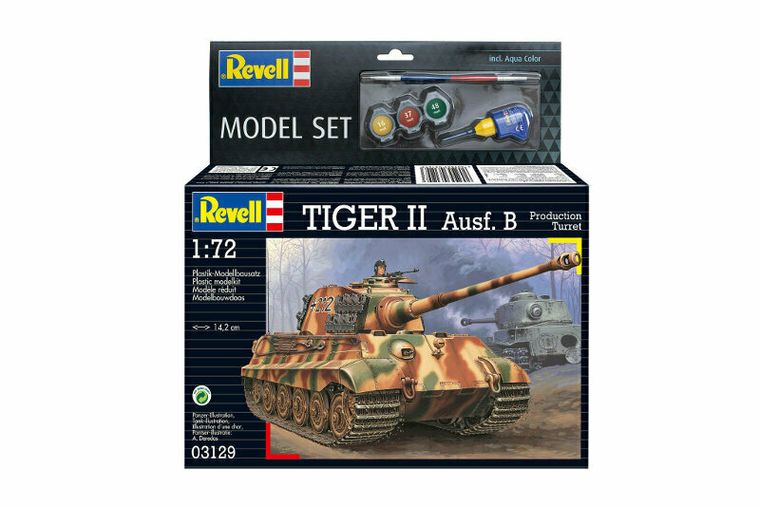 Revell, Tiger II Ausf. B, model do sklejania, 1:72