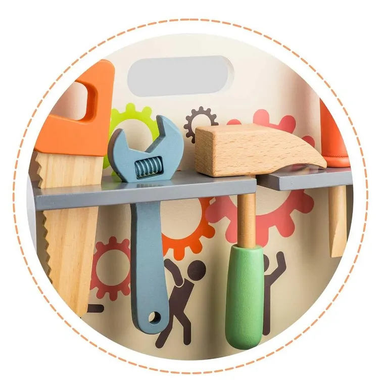Ricokids, drewniany warsztat z narzędziami
