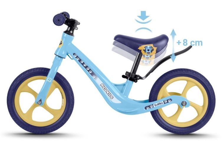 Ricokids, Funnu, rowerek biegowy dla dzieci, niebieski