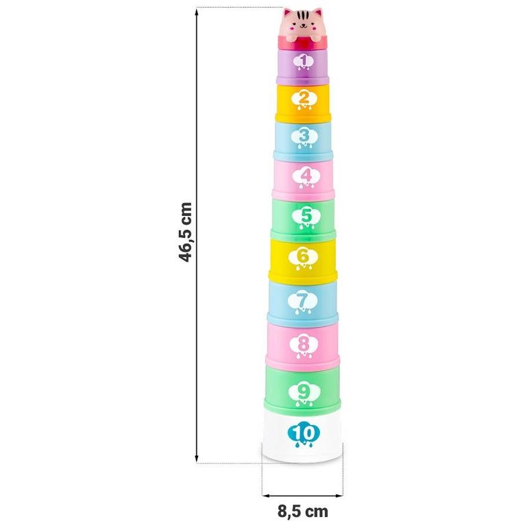 Ricokids, kubeczki do kąpieli, piramidka
