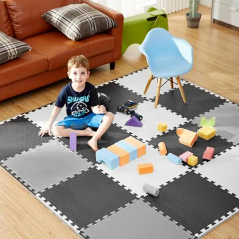 Ricokids, mata piankowa, puzzle, szachownica, 9 elementów, 180-180 cm