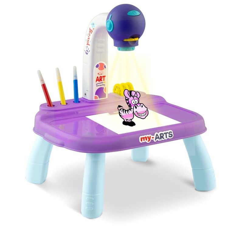 Ricokids, projektor do nauki rysowania, fioletowy
