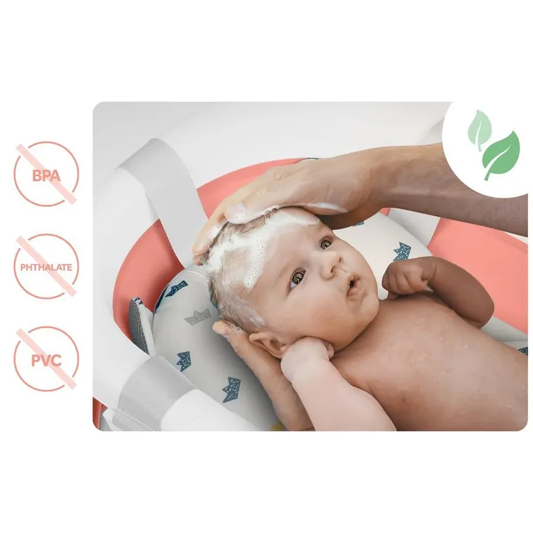 Ricokids, RK-287, wanienka składana z termometrem i wkładką, biało-różowa