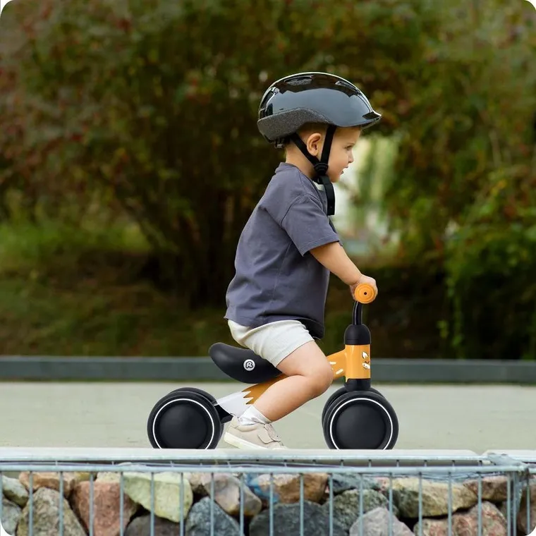 Ricokids, rowerek biegowy dla dzieci, trójkołowy, żółty