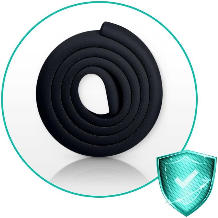 Ricokids, zabezpieczająca taśma piankowa, czarna, 2m