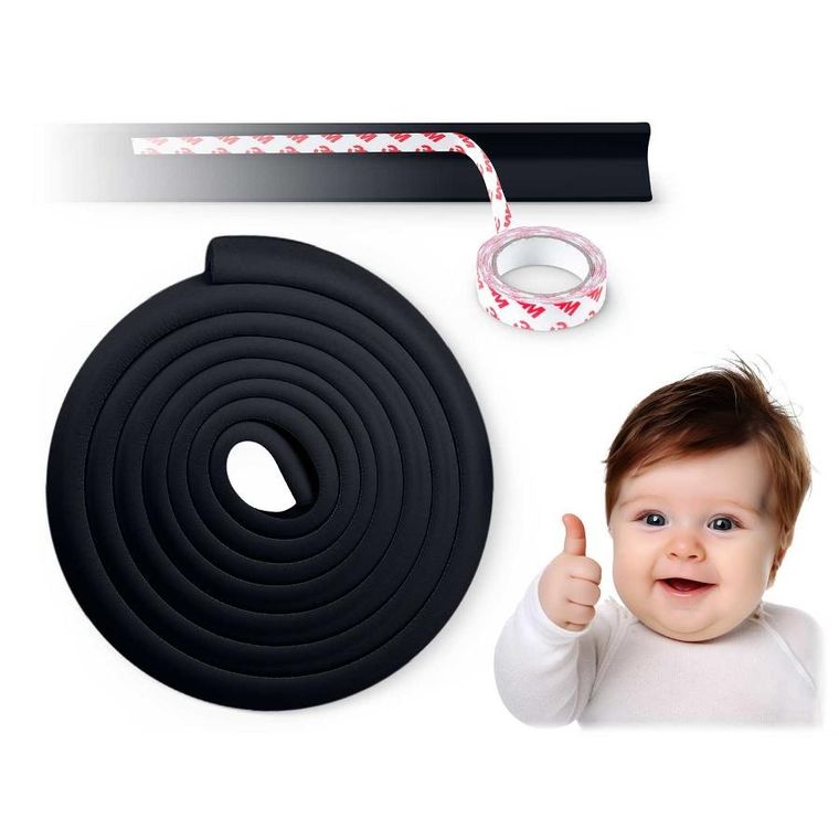 Ricokids, zabezpieczająca taśma piankowa, czarna, 6 m