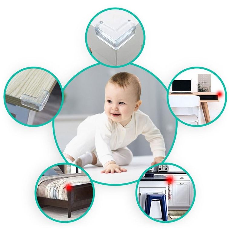 Ricokids, zabezpieczenie na narożniki, przeźroczyste, 10 szt.