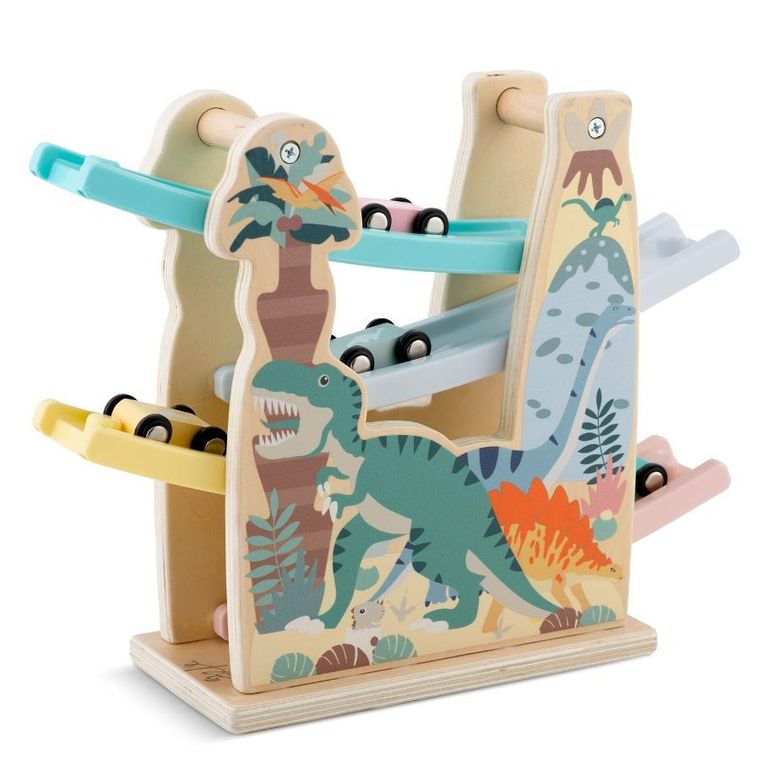 Ricokids, Zjeżdżalnia z samochodzikami, drewniana zabawka