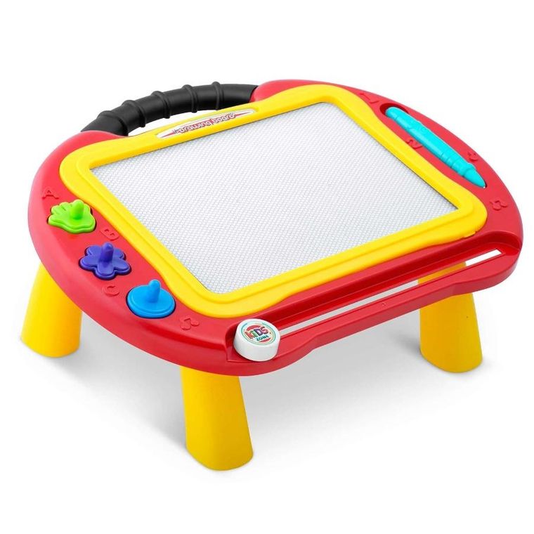 Ricokids, znikopis, tablica + stolik do rysowania, czerwony