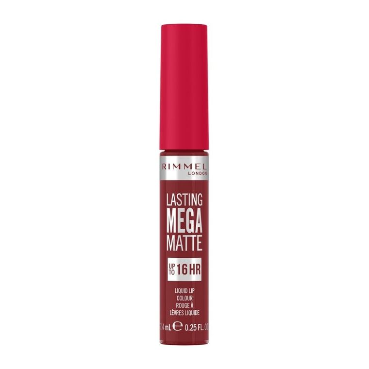 Rimmel, Lasting Mega Matte, długotrwała matowa pomadka w płynie do ust, nr 930, Ruby Passion, 7.4 ml