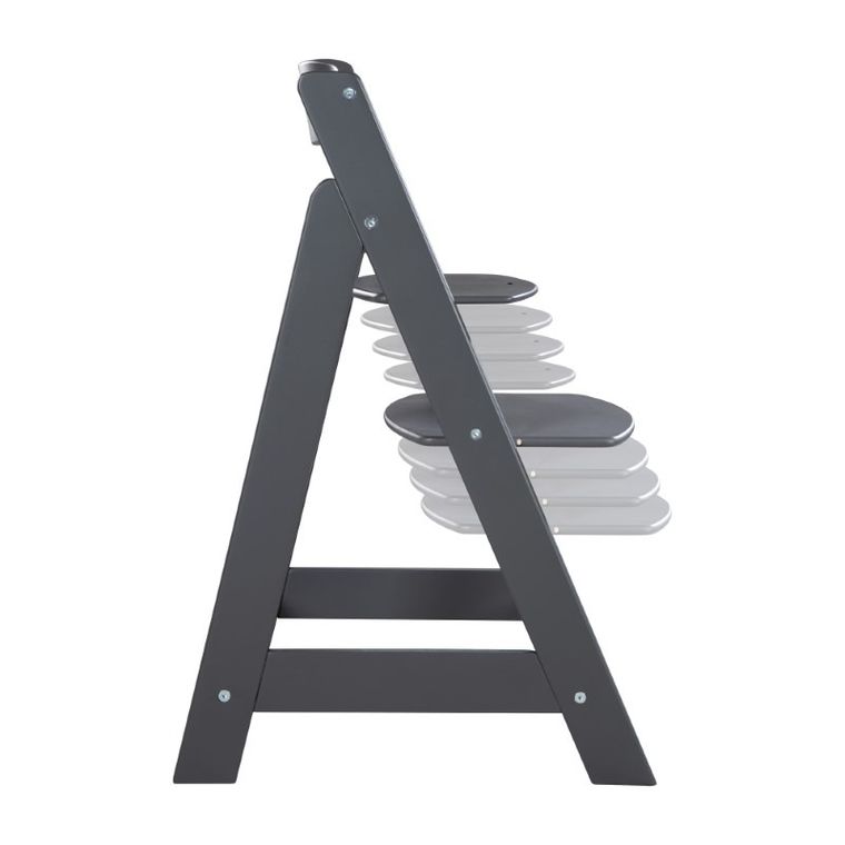 Roba, Sit Up Flex, drewniane krzesełko, antracyt